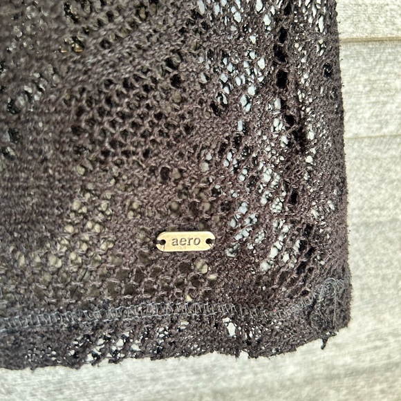 AEROPOSTLE Lace Pattern Top Blouse Size Medium Woman’s Medium Misses - Picture 3 of 8